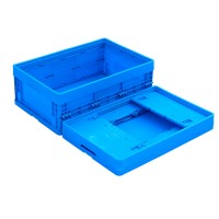 heavy duty industry pp plastic storage folding tool pallet box bins with lock