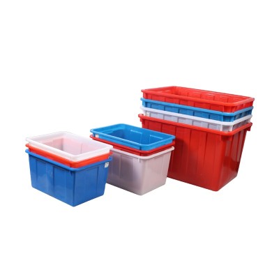 Tall Thicken Solid Wall Plastic Storage Crate